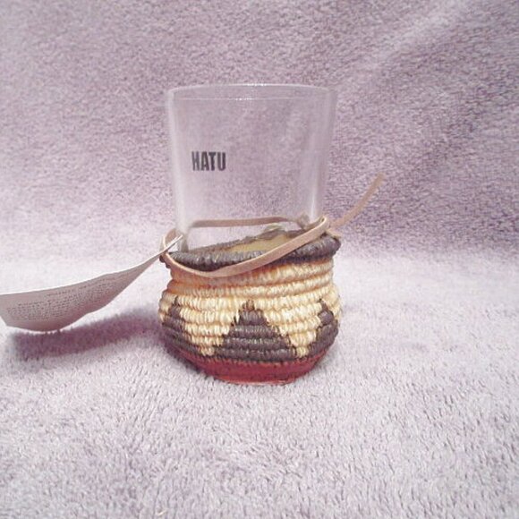 Paiute Indian 3D Wedding Basket Shot Glass Southwestern Heavy Base Shooter Utah - Picture 5 of 9